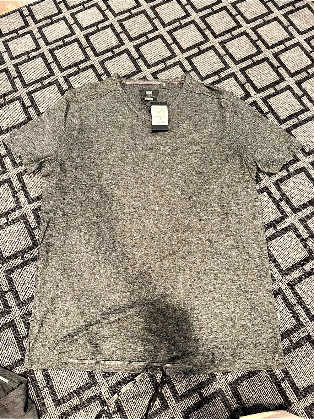 BOSS Regular Fit Pima Cotton T-Shirt Gray Pima Cotton Size Small NWT